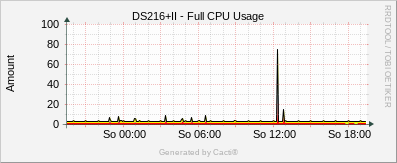 DS216+II - Full CPU Usage