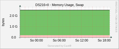 DS216+II - Memory Usage Swap